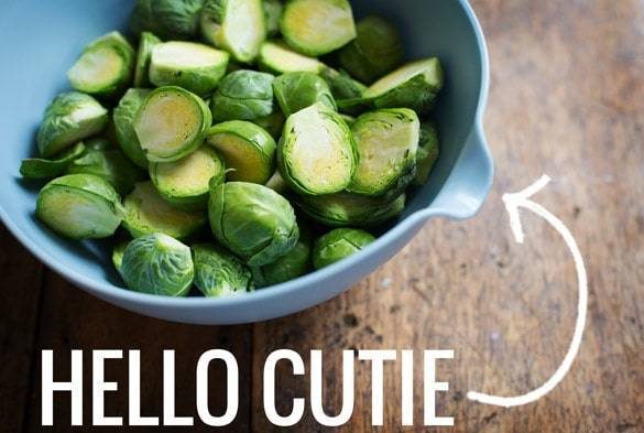 Brussels in a blue bowl.